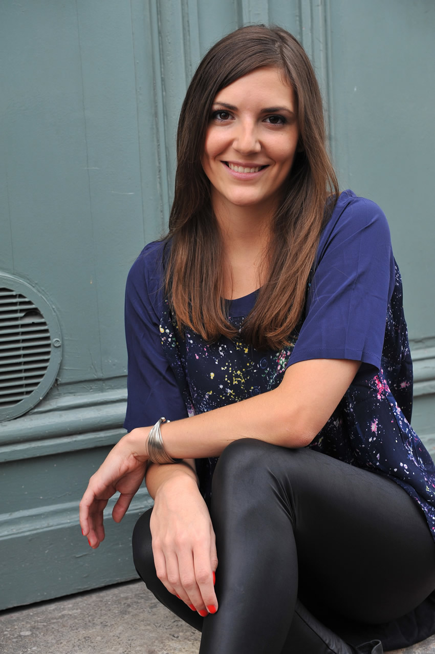 top imprimé galaxie