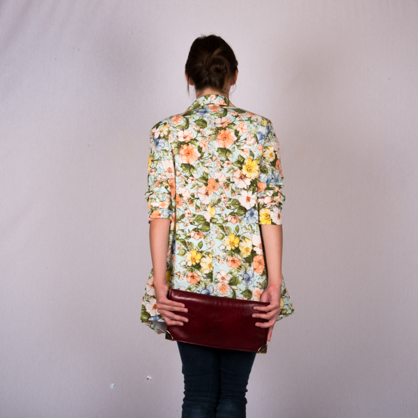 veste fleurie vintage