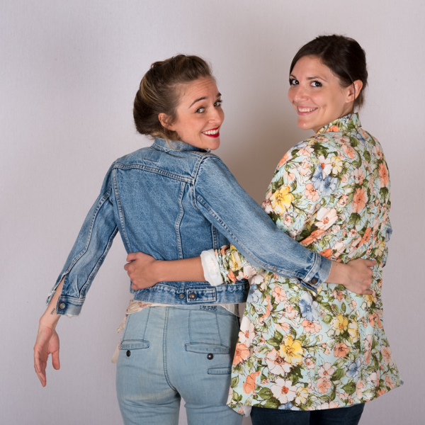 veste fleurie vintage