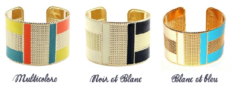 manchette multicolore