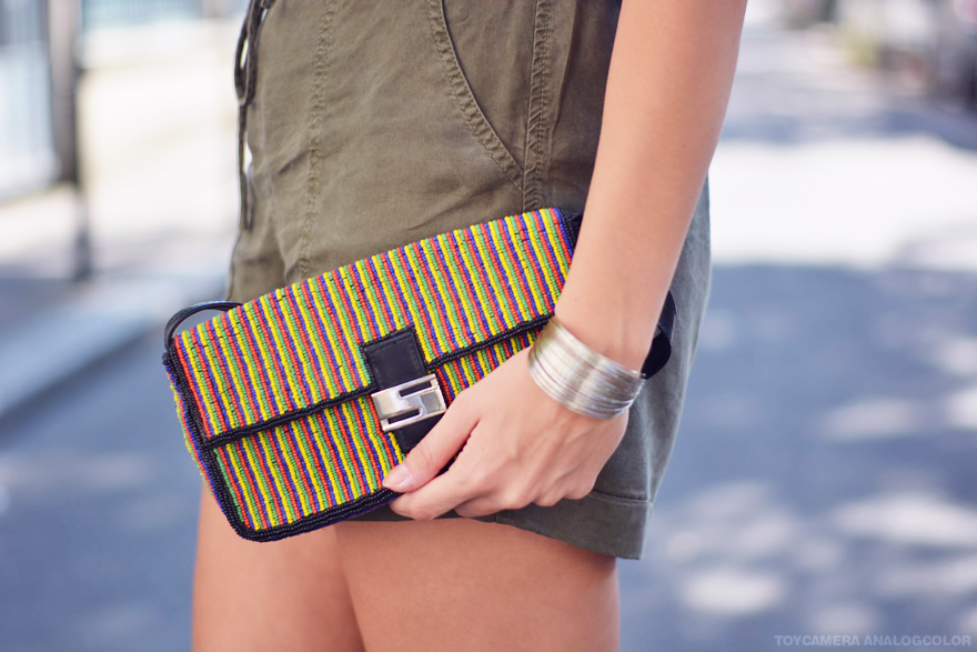 pochette en perles vintage