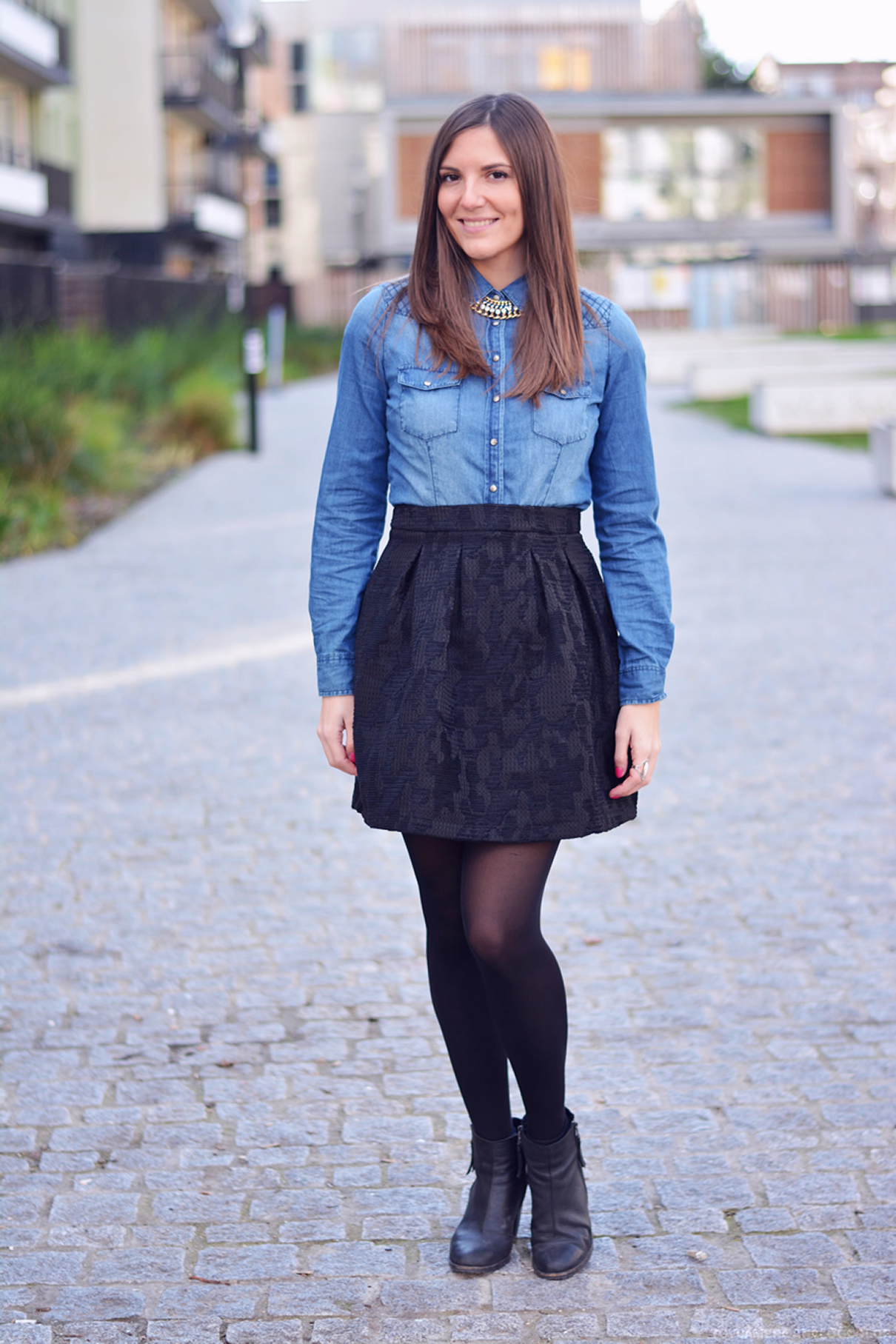 look chemise en jean