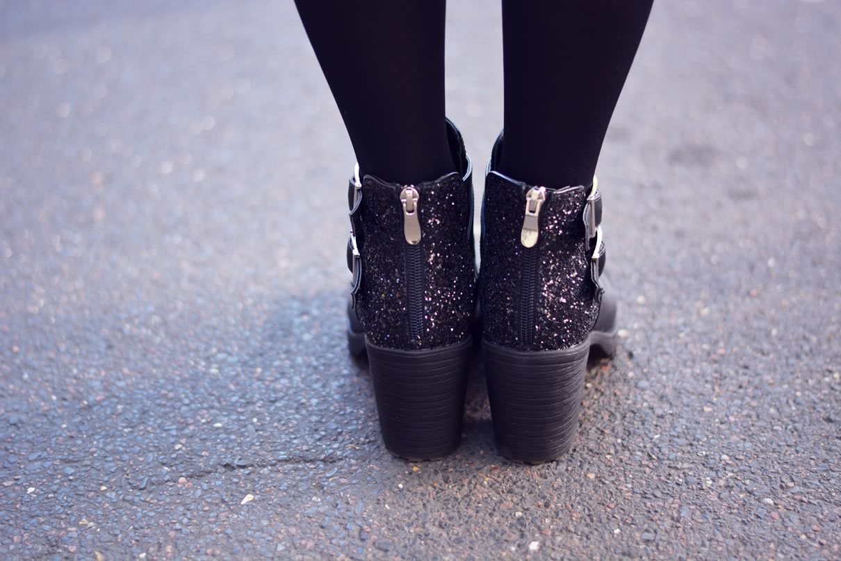 bottines pailletes