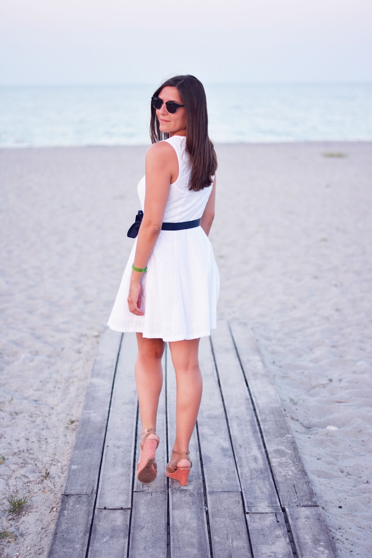 look blanc et bleu