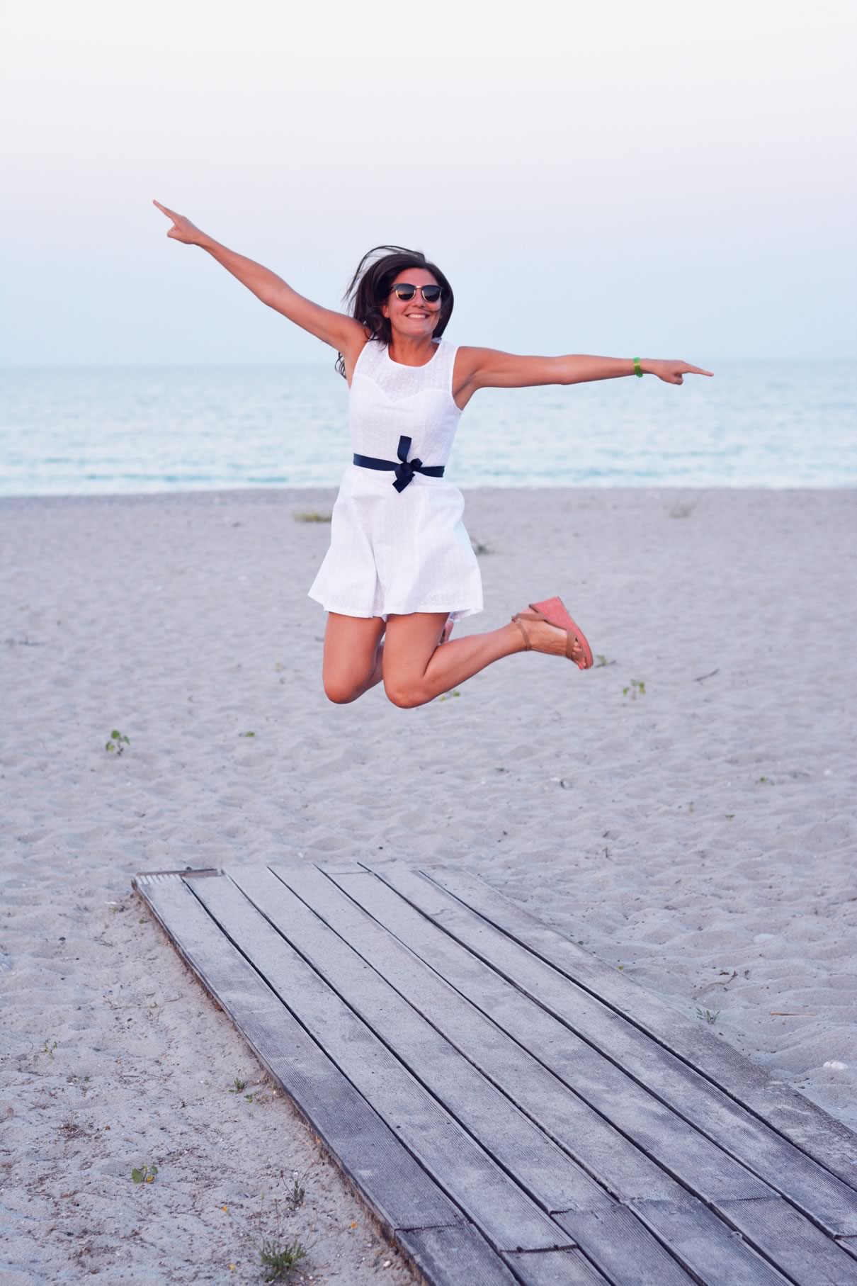 look blanc pour la plage