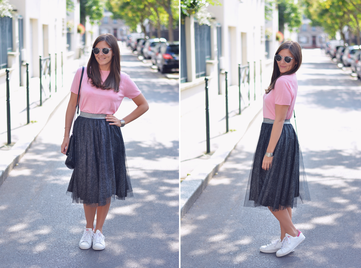 look jupon a paillettes