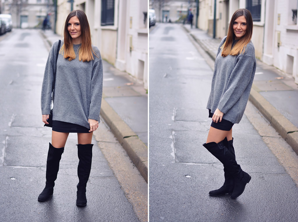 look cuissardes et pull