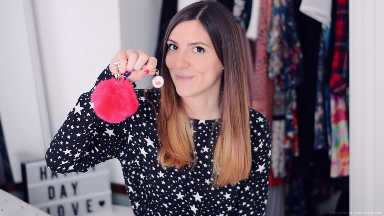 porte clefs made in france flamant rose