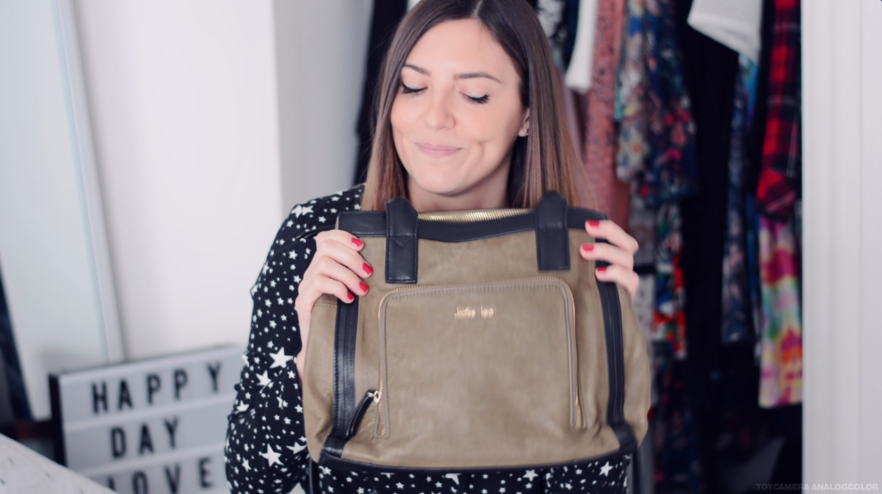 sac en cuir kaki kate lee