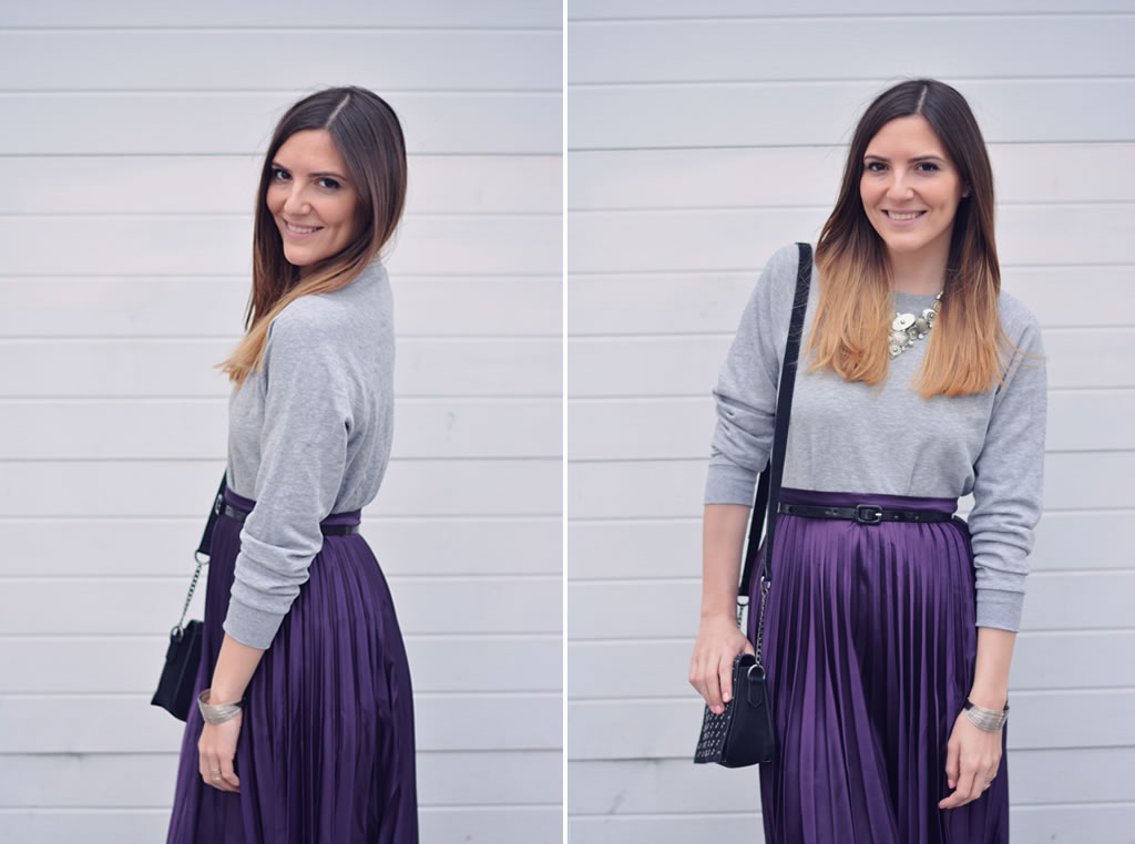 comment porter la jupe violette blog mode paris