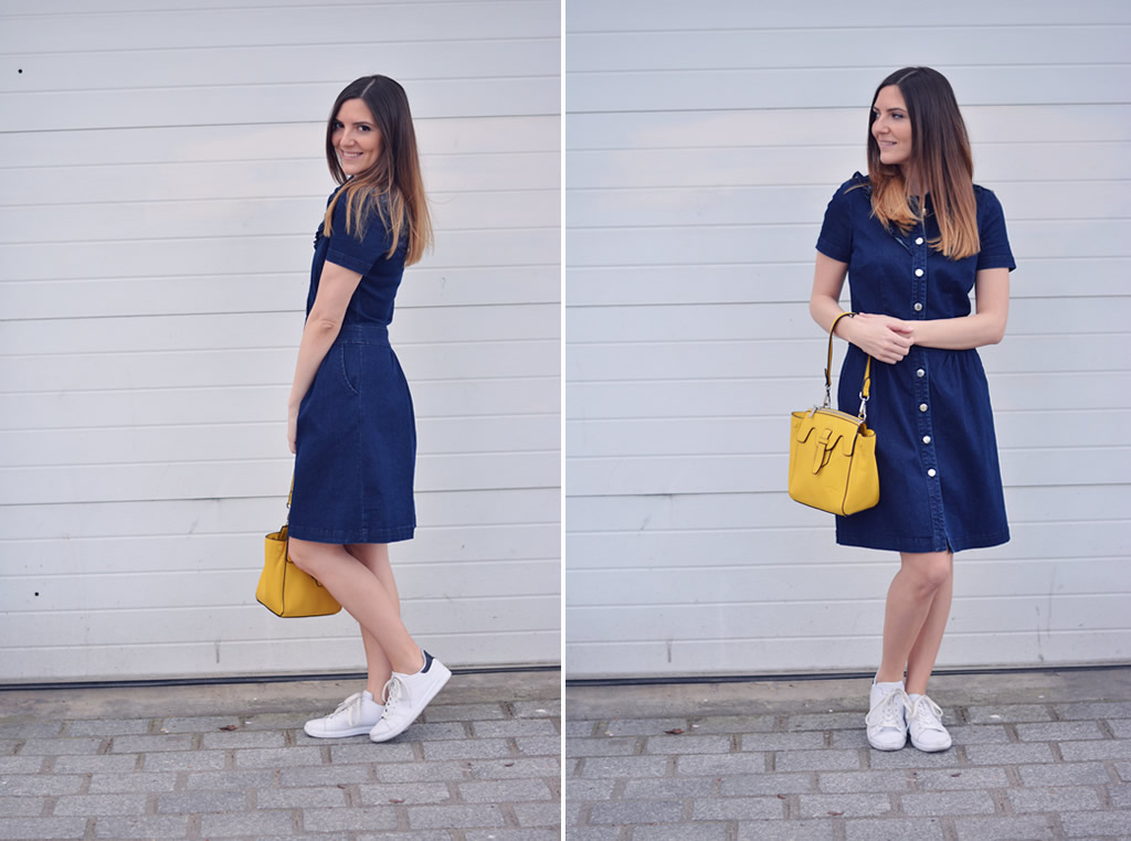 robe en jean nafnaf blog mode paris