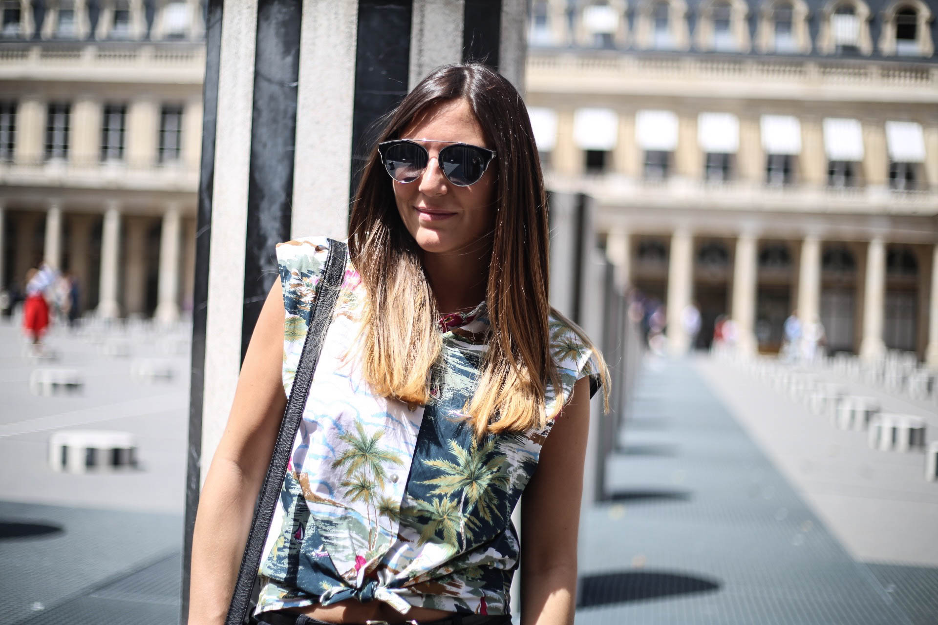 chemise zara tropicale