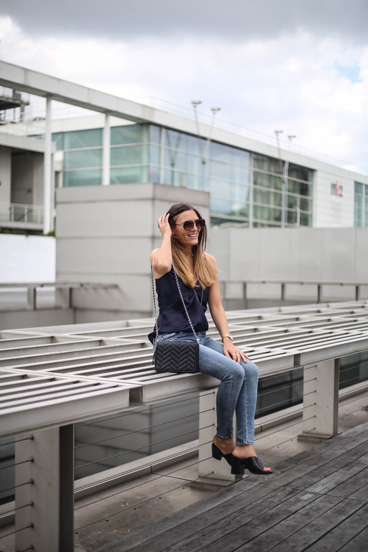 look en bleu marine blog mode les caprices diris