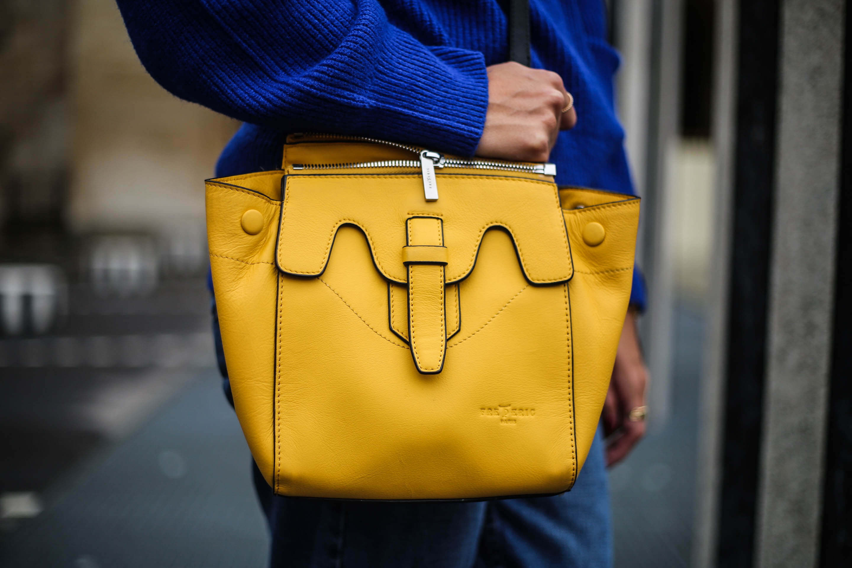 sac jaune en cuir blog mode paris