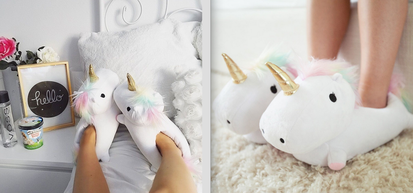 chaussons licorne