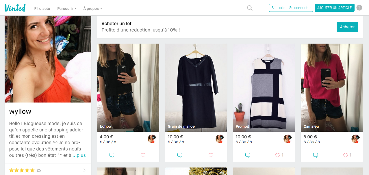 vinted blogueuse
